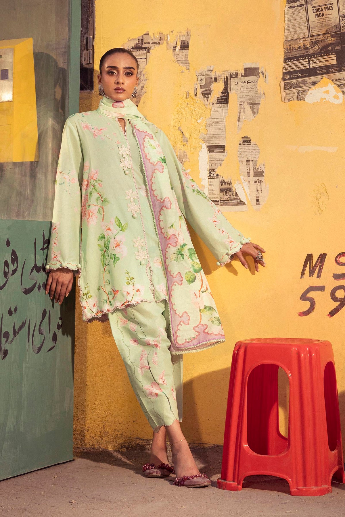 Unstitched Printed 3 Piece Lawn Suit