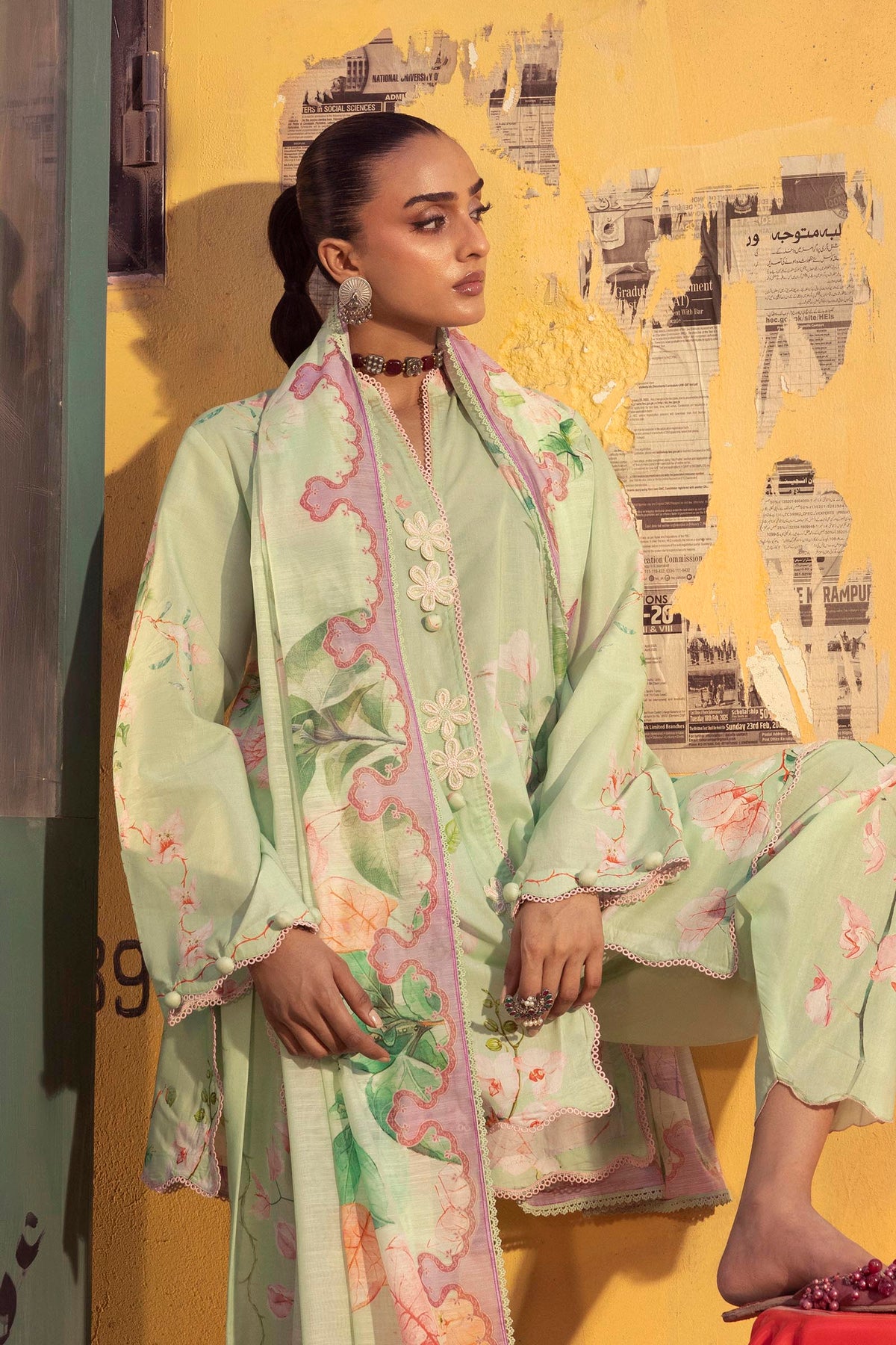 Unstitched Printed 3 Piece Lawn Suit
