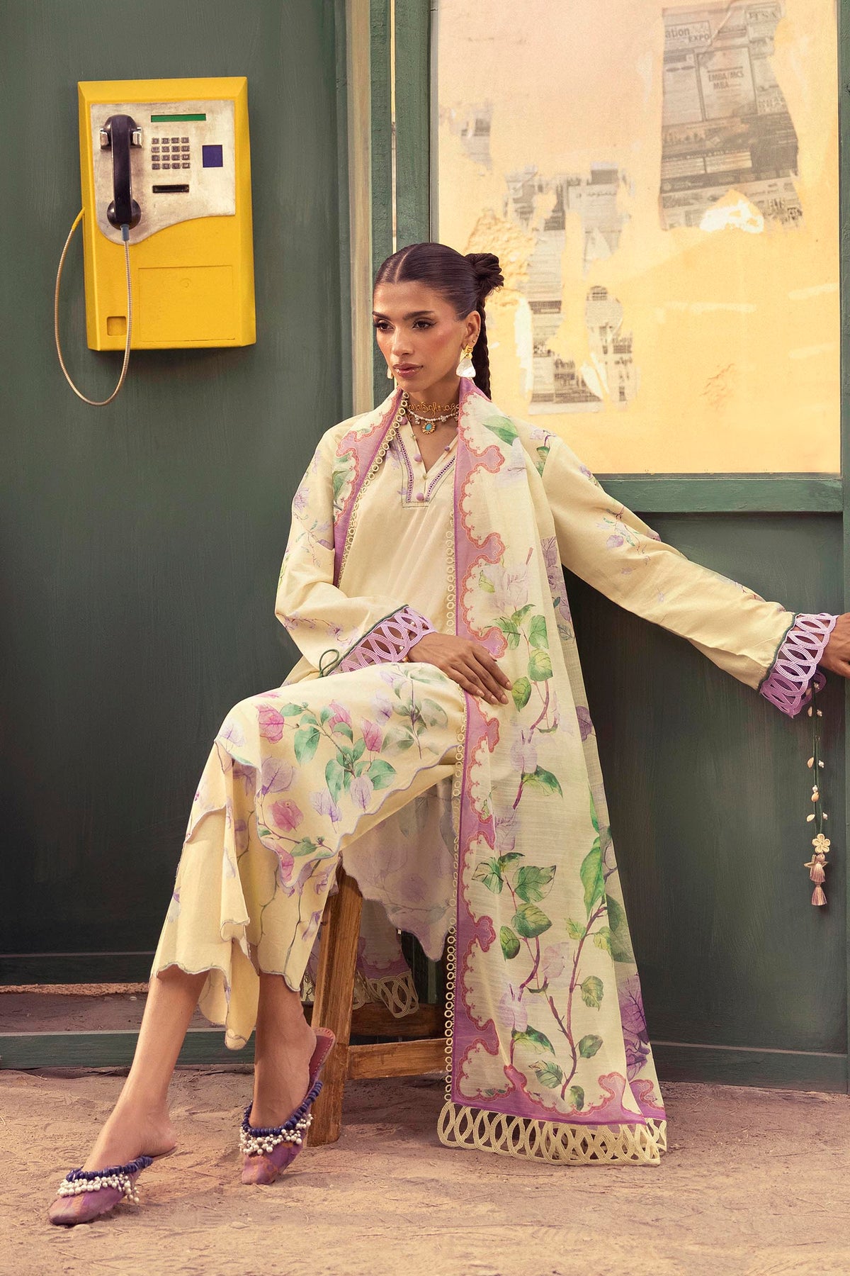 Unstitched Printed 3 Piece Lawn Suit