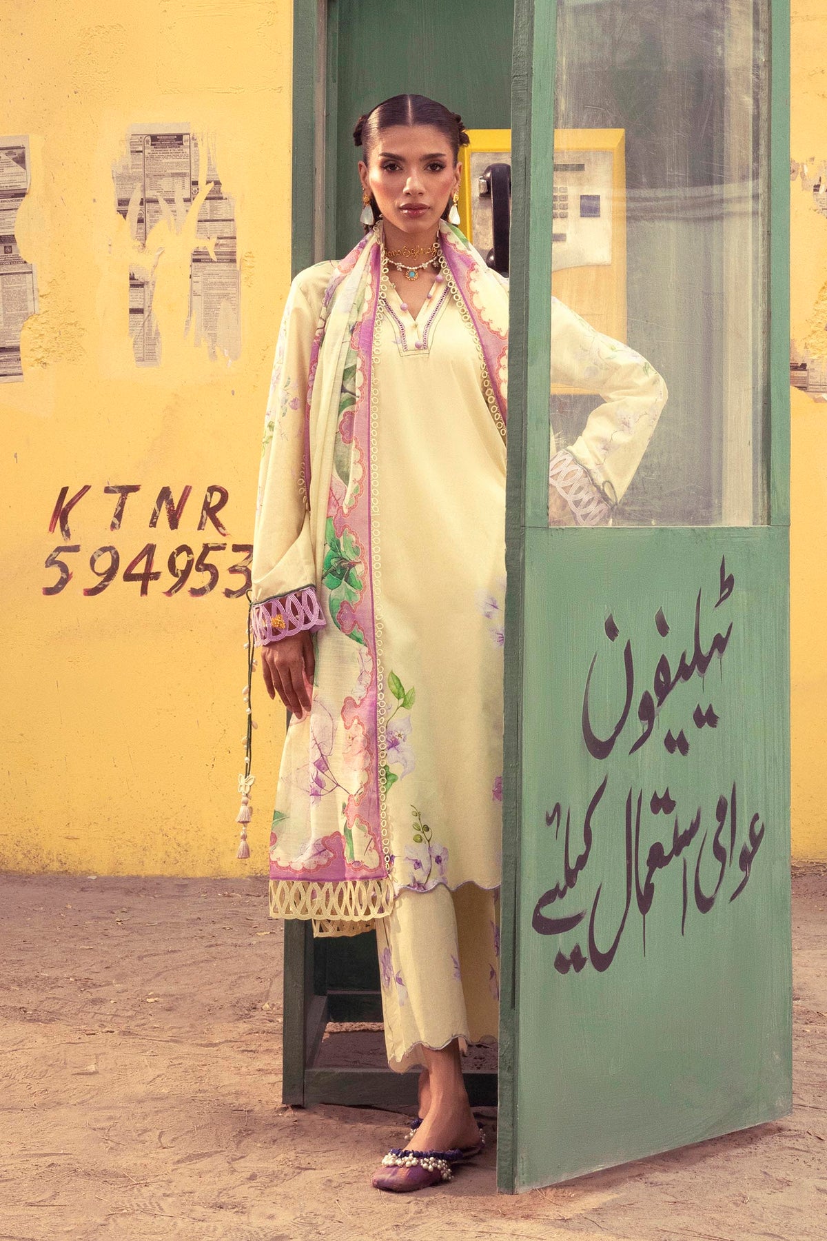 Unstitched Printed 3 Piece Lawn Suit