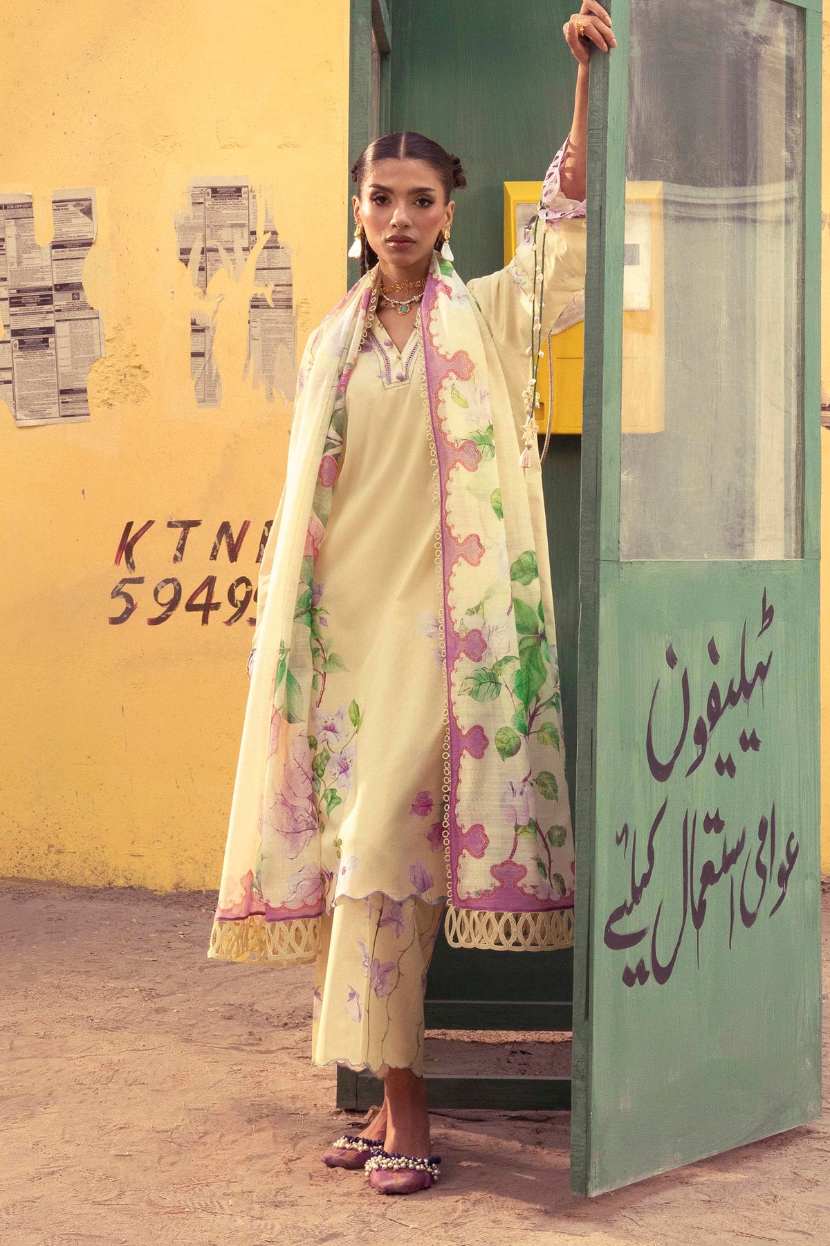 Unstitched Printed 3 Piece Lawn Suit