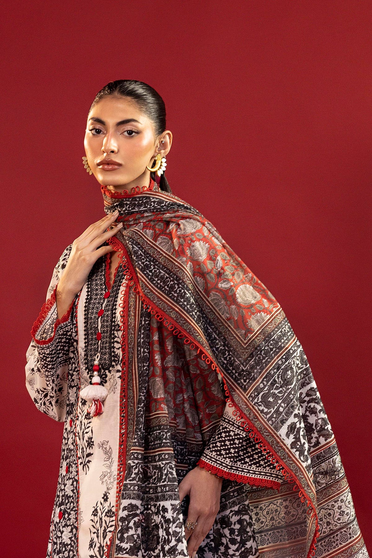 Unstitched Printed 2 Piece Lawn Suit