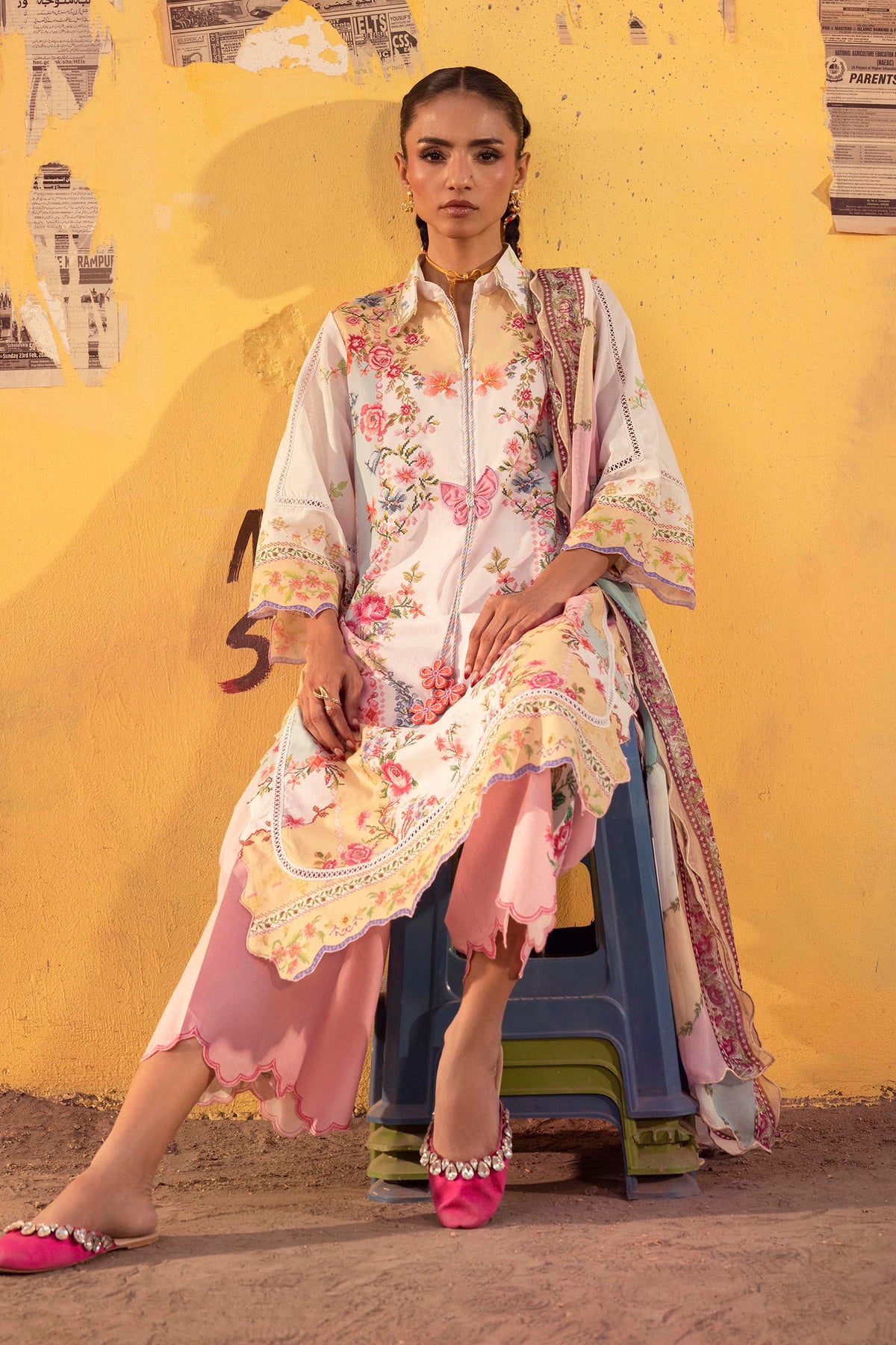 Unstitched Printed 3 Piece Lawn Suit
