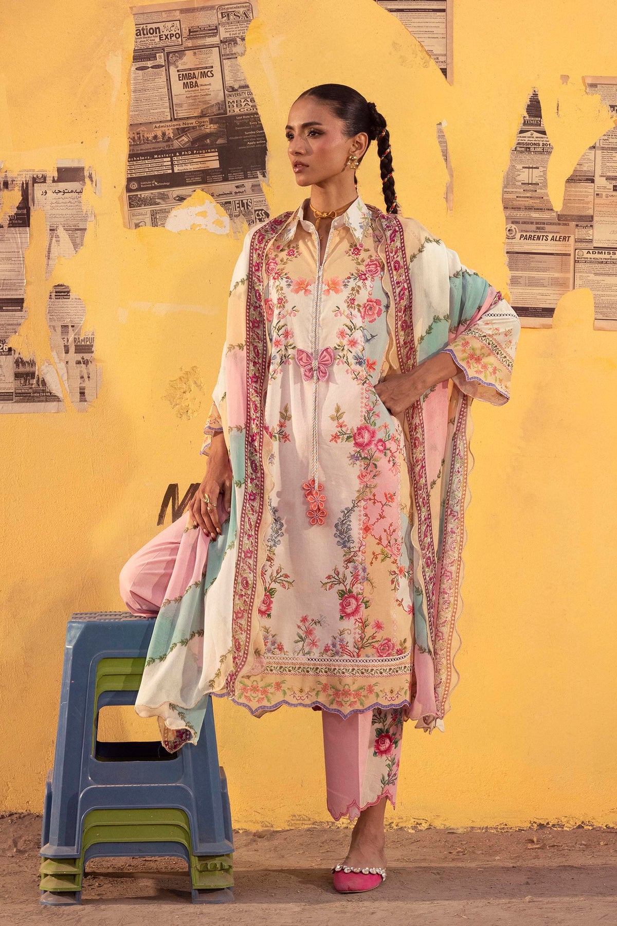 Unstitched Printed 3 Piece Lawn Suit