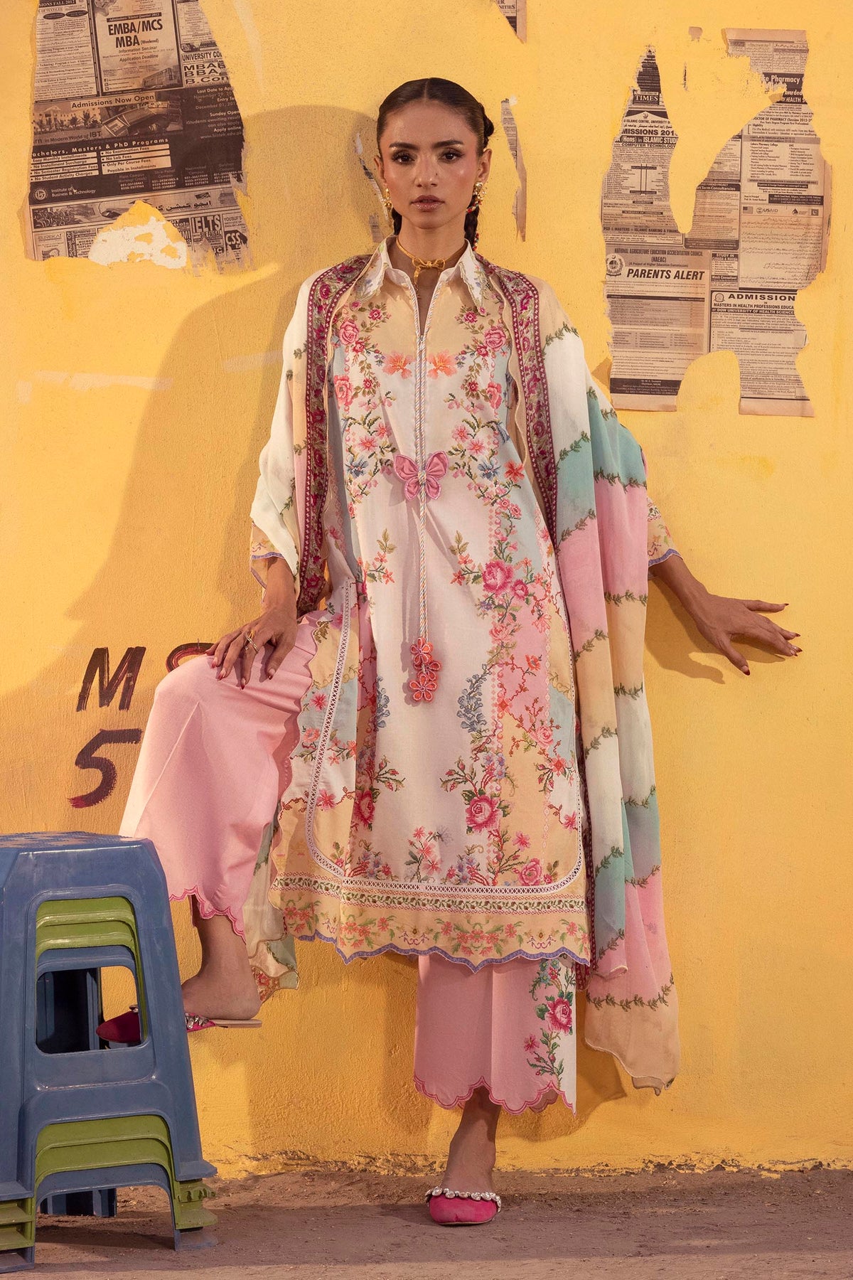 Unstitched Printed 3 Piece Lawn Suit