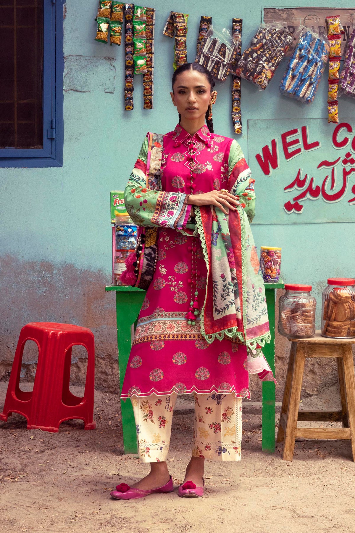 Unstitched Printed 3 Piece Lawn Suit