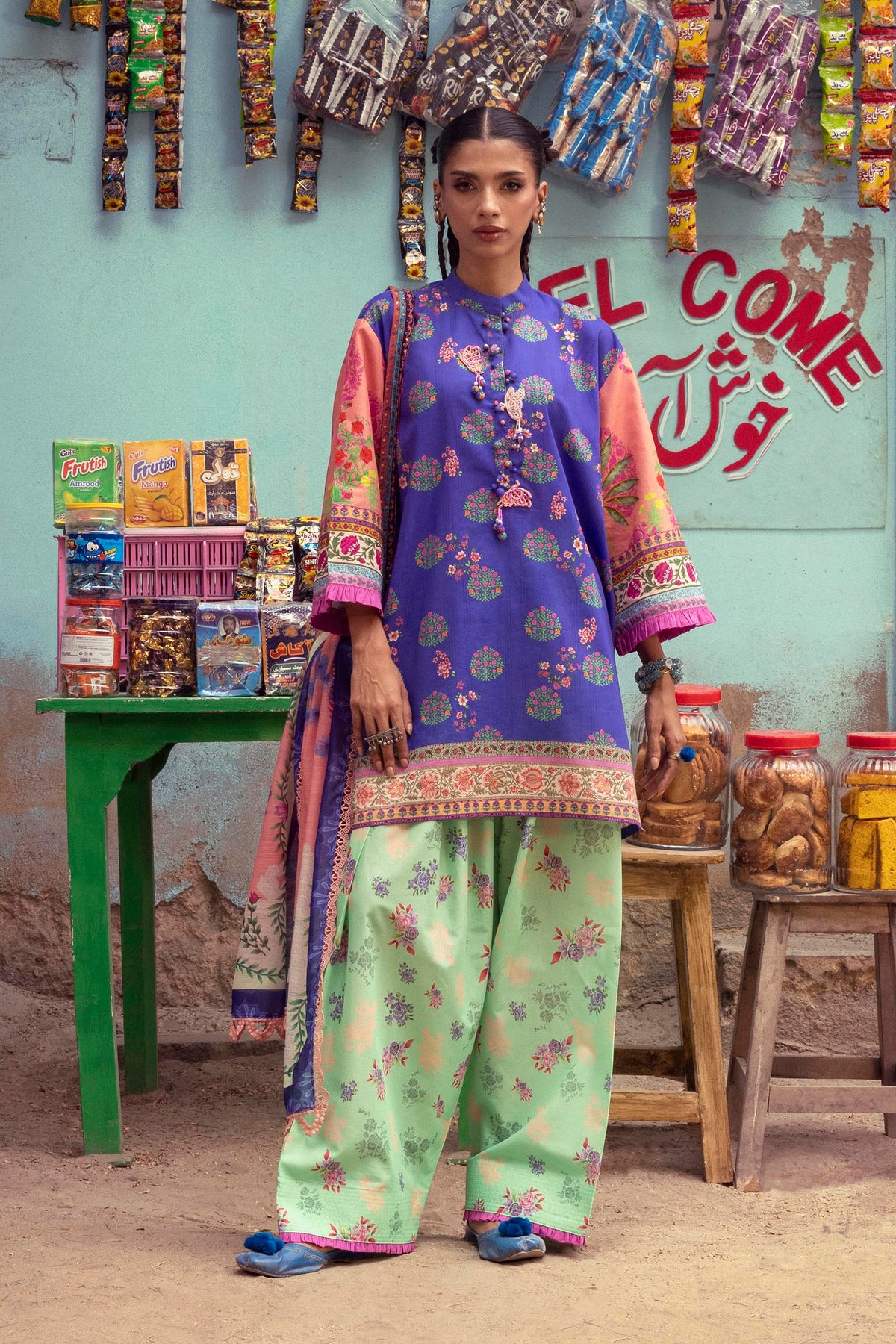 Unstitched Printed 3 Piece Lawn Suit