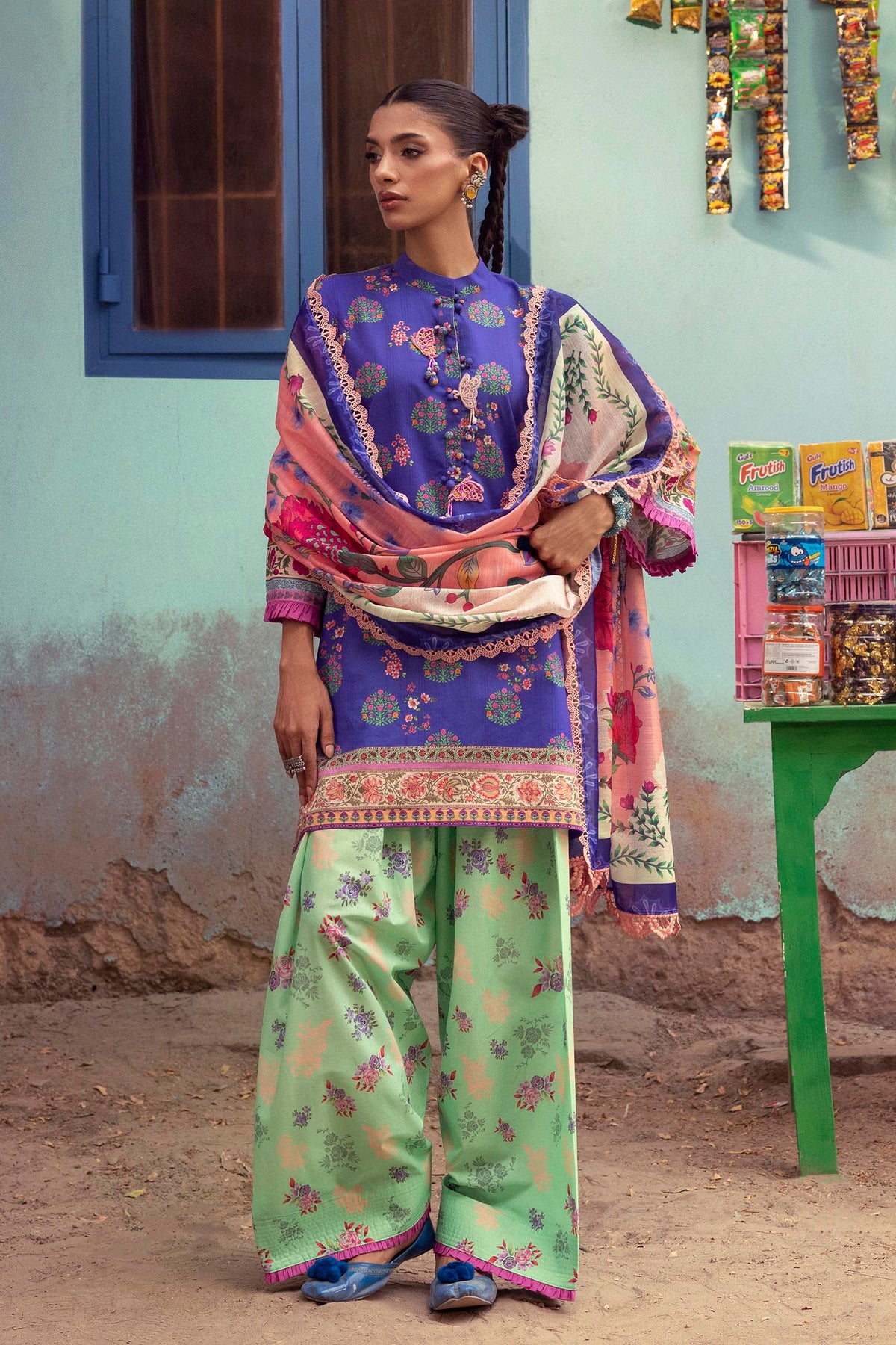 Unstitched Printed 3 Piece Lawn Suit