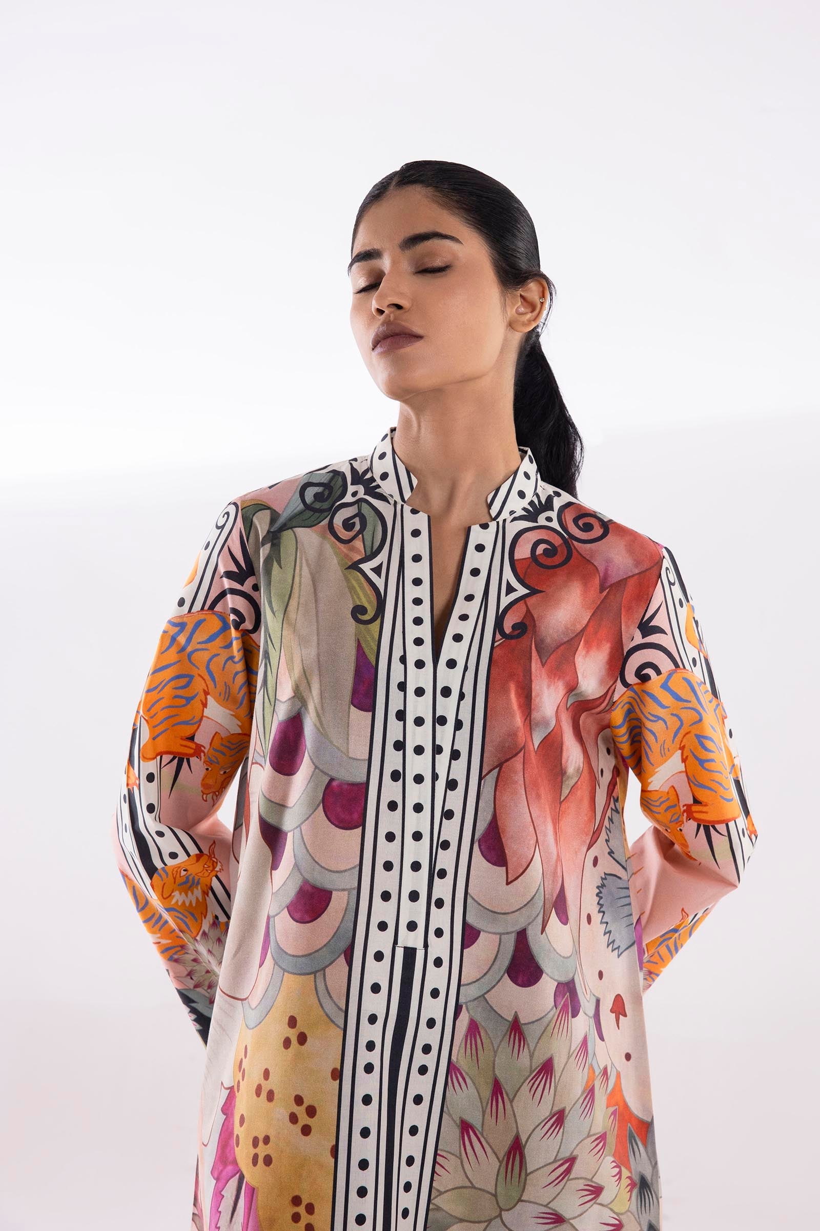 AJNB-10 EMBROIDERED CHIFFON 3 PCS