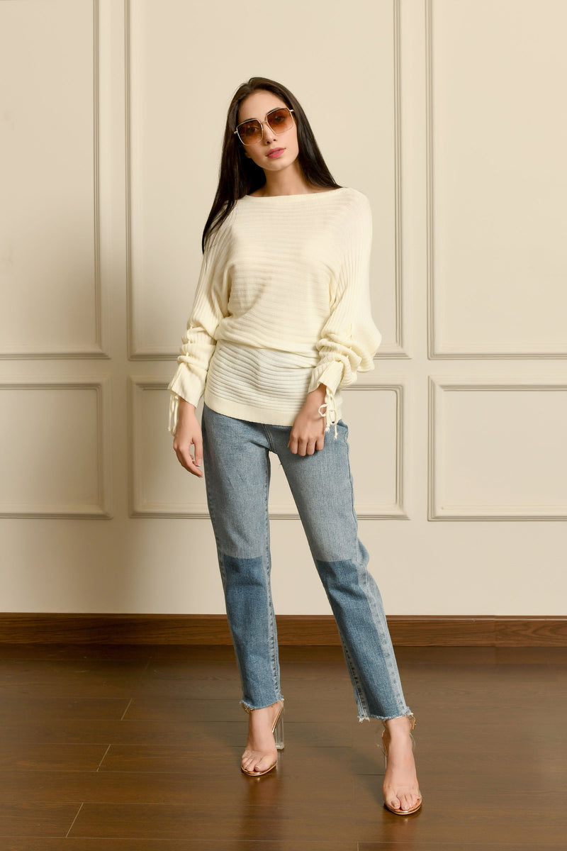 Contrast Patchwork Jeans