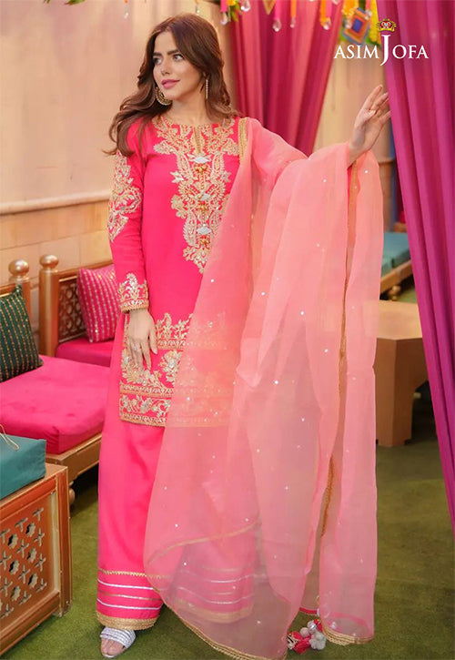 AJFC-60 EMBROIDERED COTTON NET 3 PCS