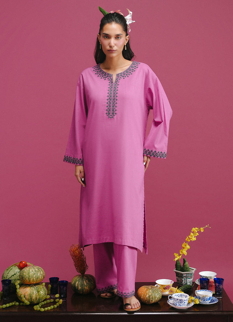 Cross Hatch Embroidered Co-Ord Set