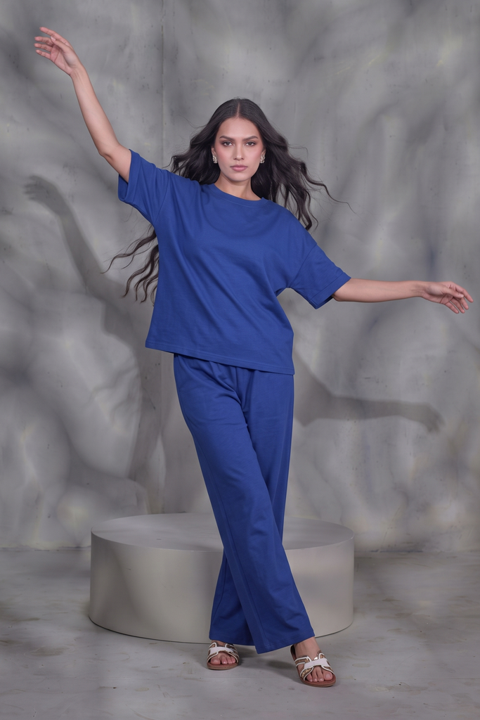 Blue Jersey Co-ord Set