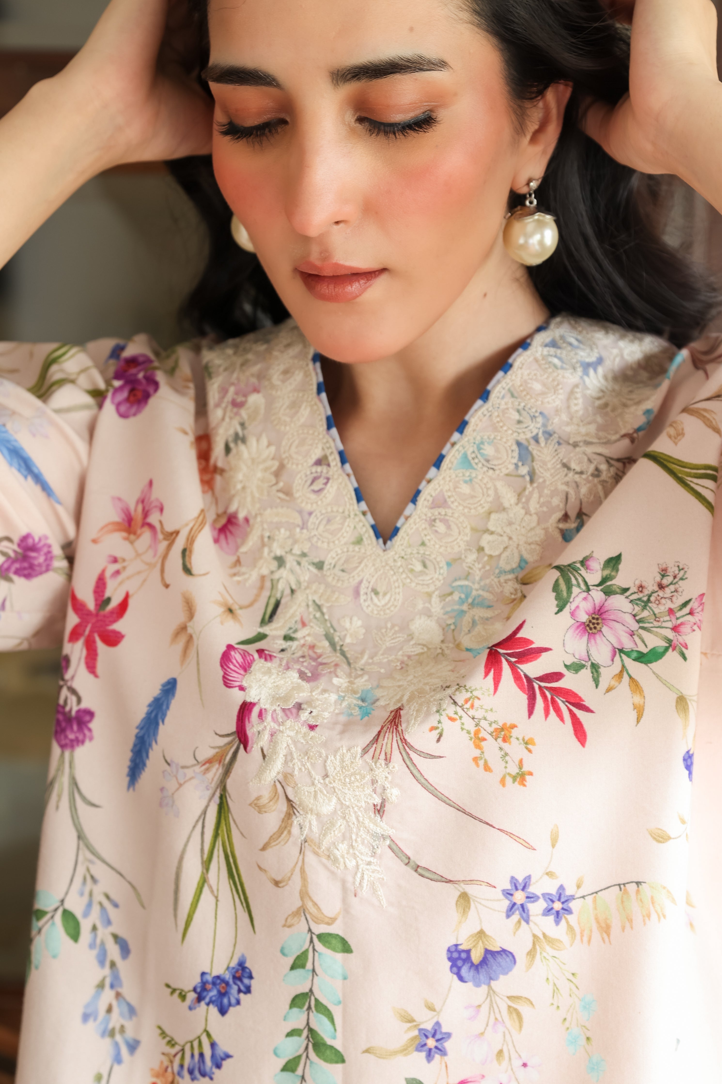 Pale Peach Luxury Embroidered 2Pcs Set Ready To Wear