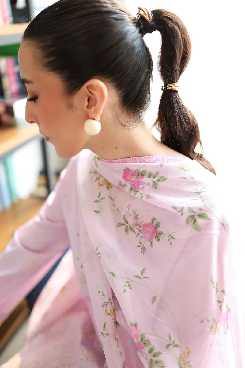 Lilac Luxury Embroidered 3Pcs Set (Npa3-25431)-Ready To Wear