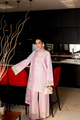 LILAC LUXURY EMBROIDERED 3PCS SET (NPA3-25431)-READY TO WEAR