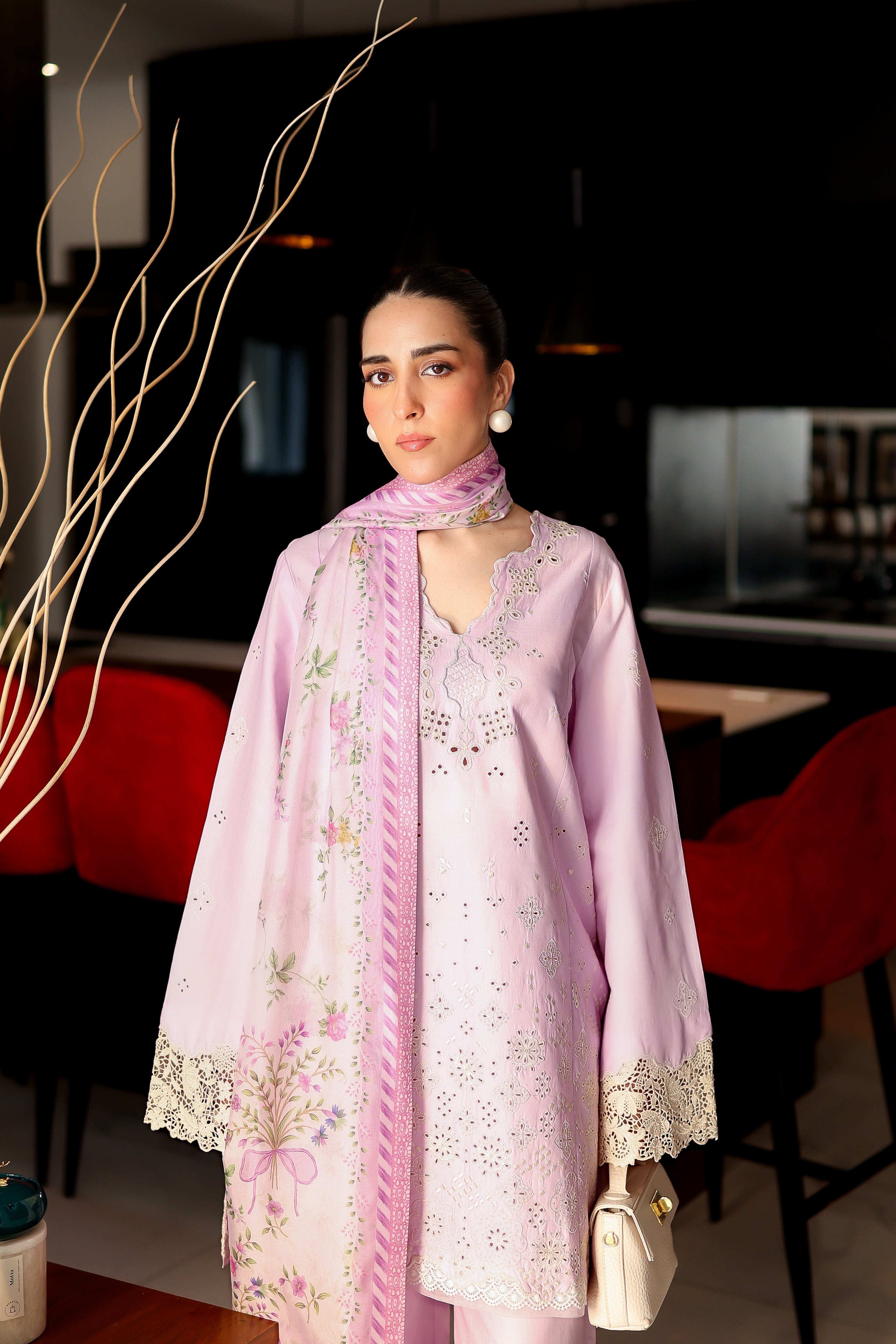 LILAC LUXURY EMBROIDERED 3PCS SET (NPA3-25431)-READY TO WEAR
