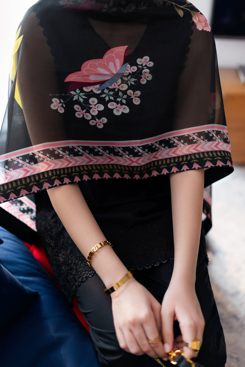 IVORY LUXURY EMBROIDERED 2PCS SET (NPA2-25303) - READY TO WEAR
