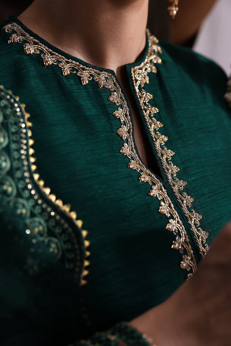 Emerald Green Luxury Wedding Edit 2025 (Npa3-25436) - Delivery After Eid Ul Adha 2026
