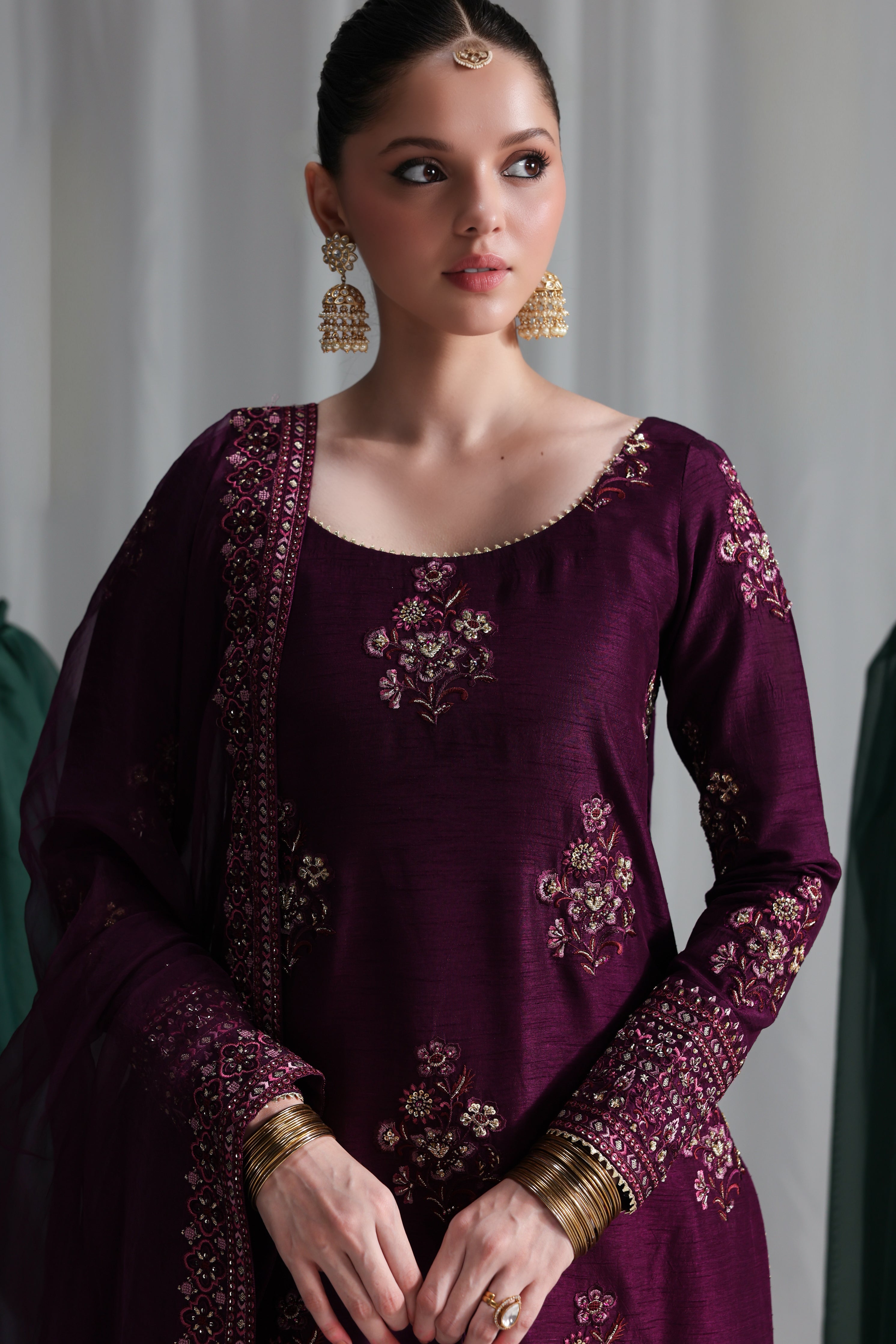 DEEP PLUM LUXURY WEDDING EDIT 2025 (NPA3-25437) - Booked till Sept Oct taking Orders for Nov