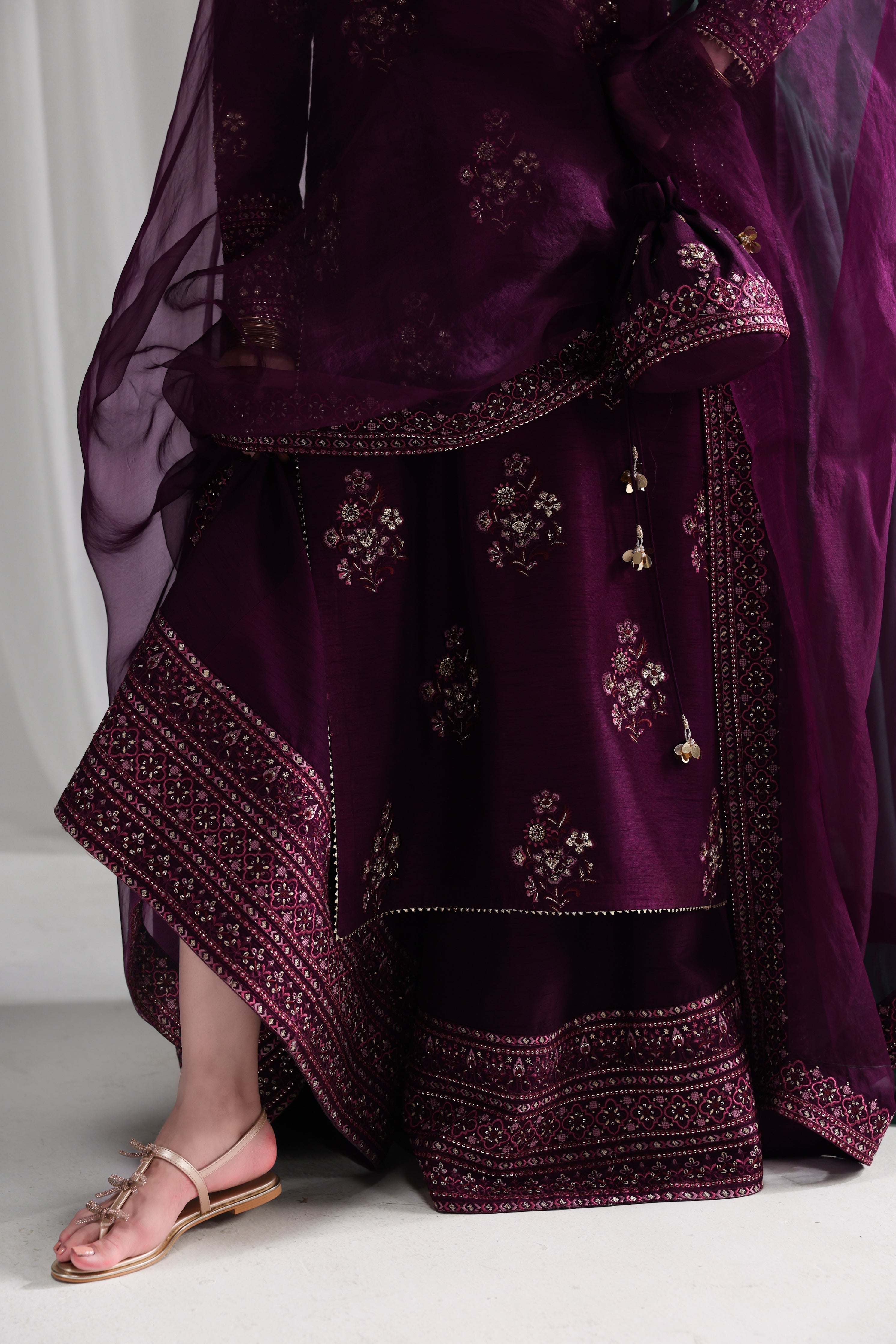 DEEP PLUM LUXURY WEDDING EDIT 2025 (NPA3-25437) - Booked till Sept Oct taking Orders for Nov