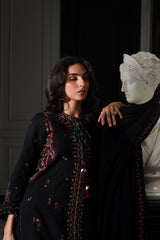 BLACK KASHMIRI LUXURY EMBROIDERED KARANDI SET (NEL-25624)
