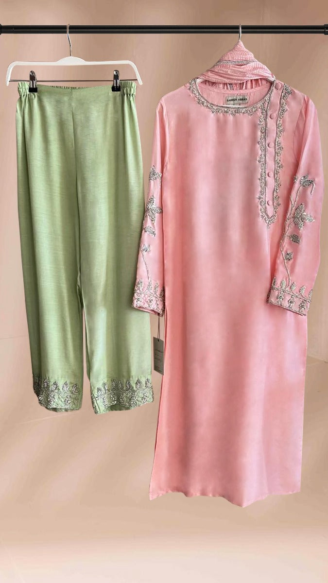 Amelia Pink & Mint-green
