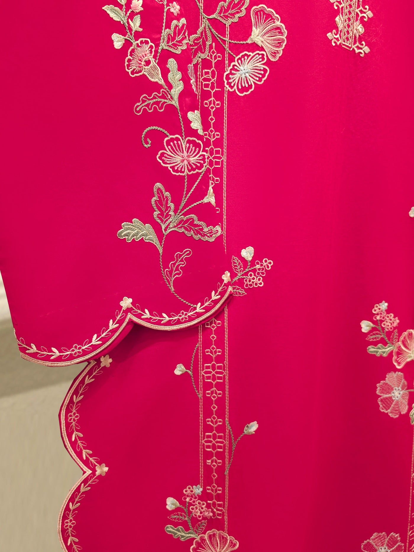 2 Piece - Embroidered Cambric Suit S112324