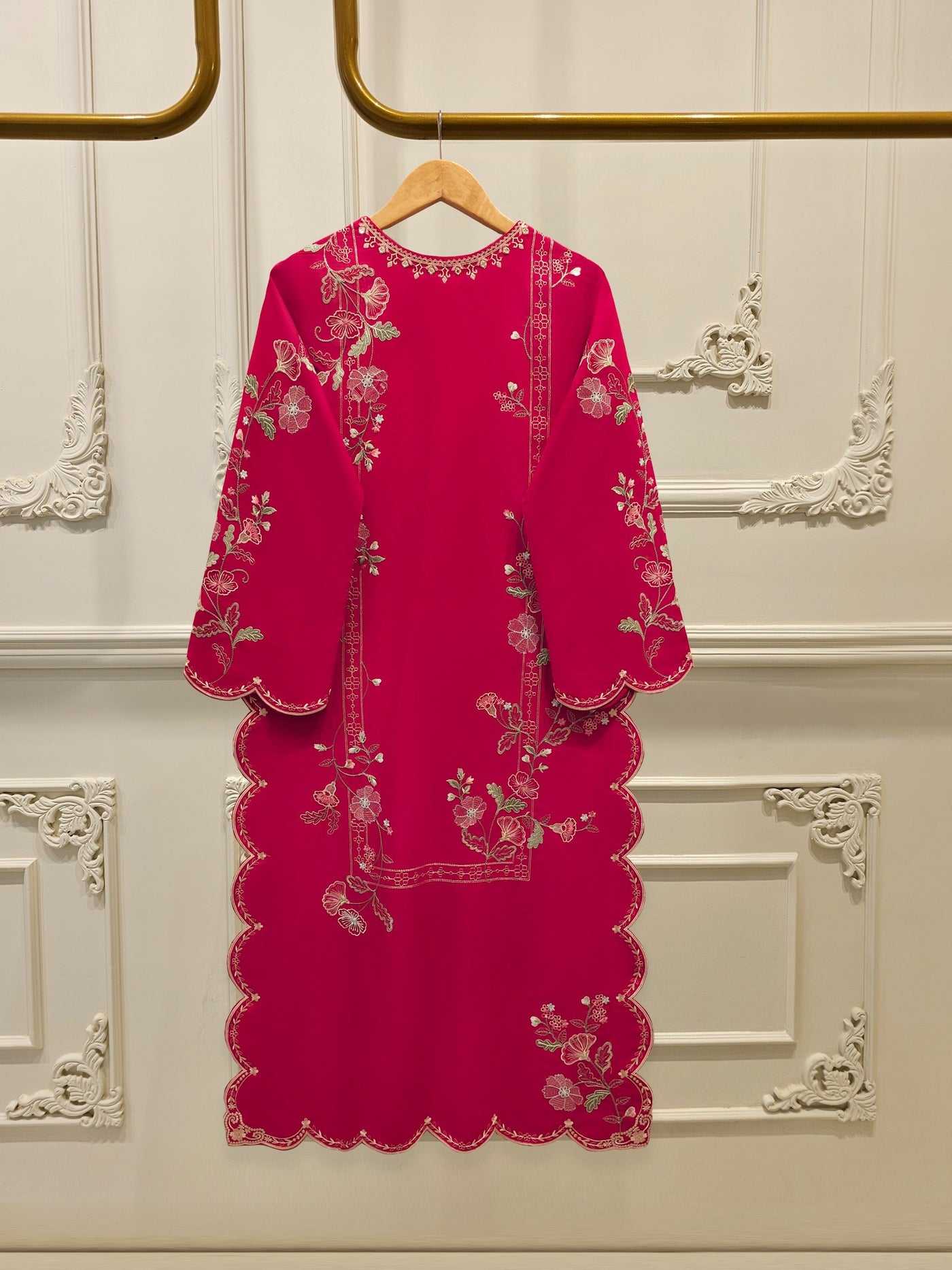 2 Piece - Embroidered Cambric Suit S112324