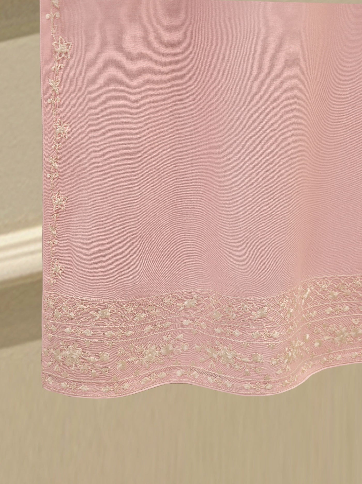 3 Piece - Pure Embroidered Cotton Net Suit S112441