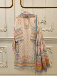 3 Piece - Digital Printed Embroidered Cambric Suit S112968