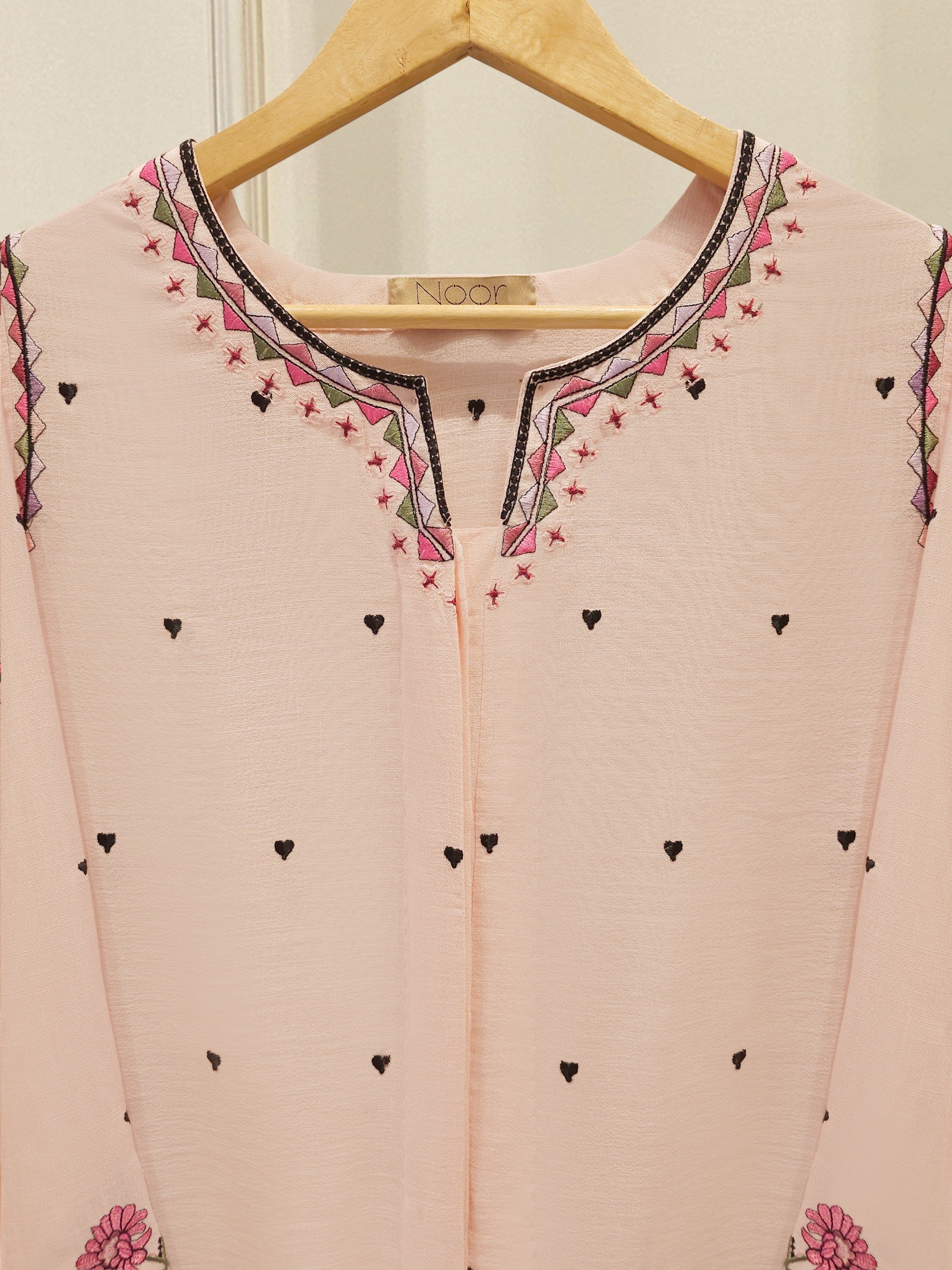 2 Piece - Embroidered Linen Suit WS00218