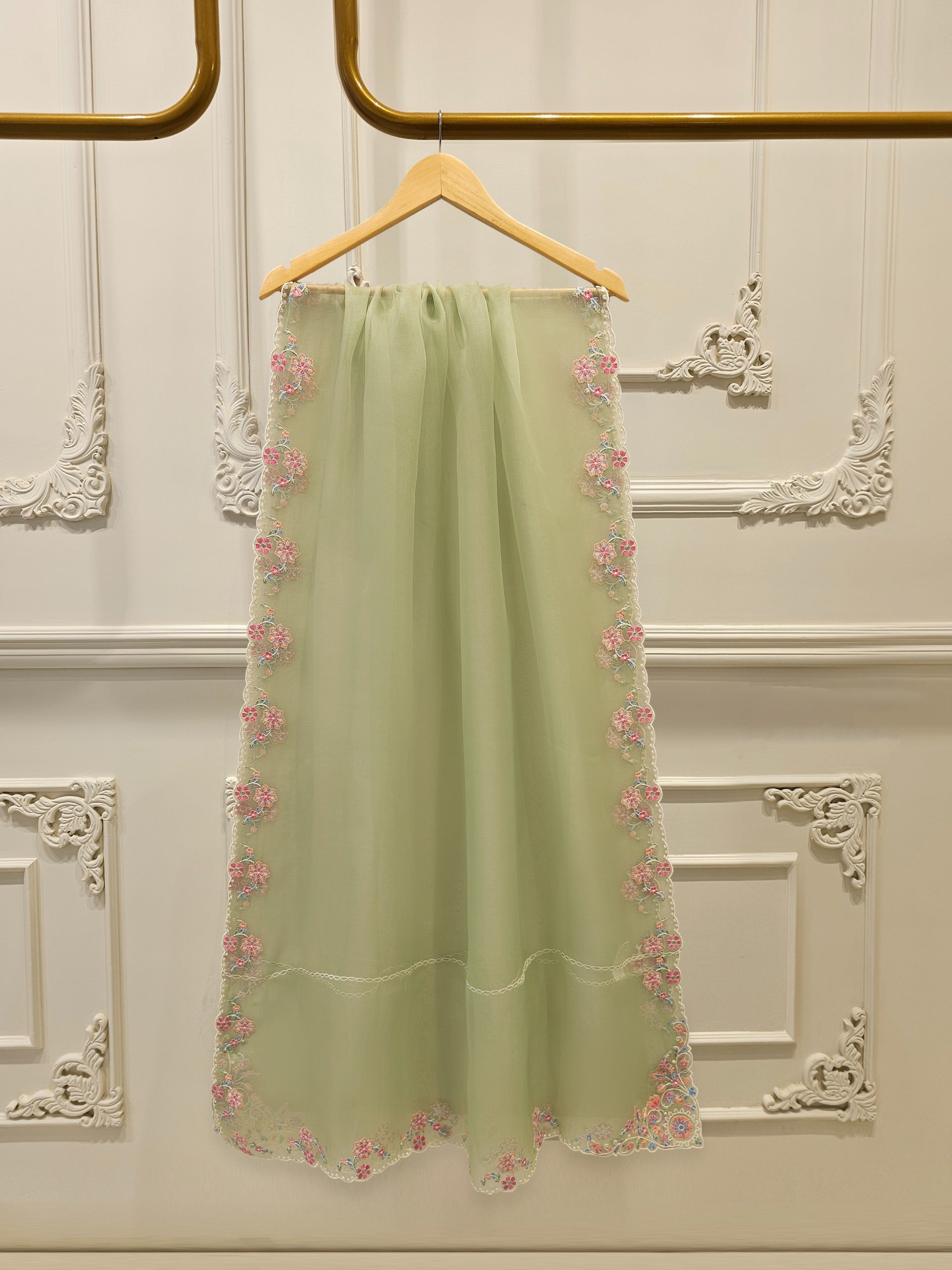 3 Piece- Pure Khaddi Silk Embroidered Suit S112972