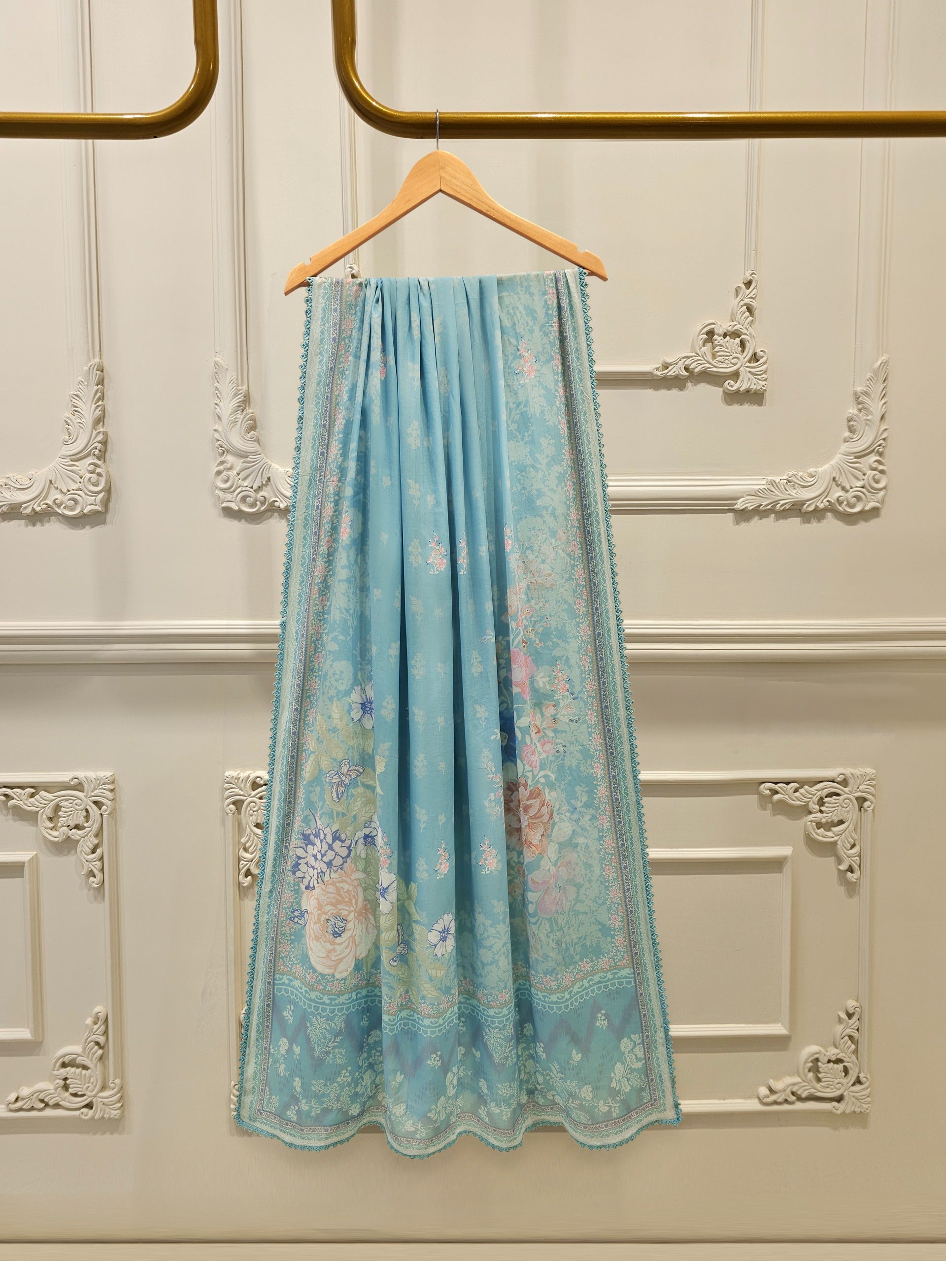 3 Piece - Digital Printed Cambric Suit S113017
