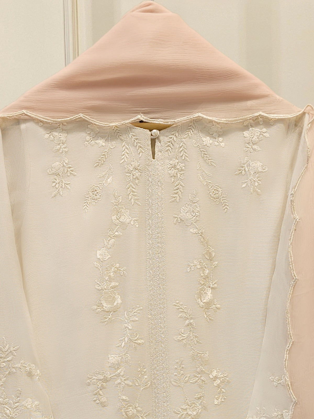 3 Piece - Pure Embroidered Cotton Net Suit S113048