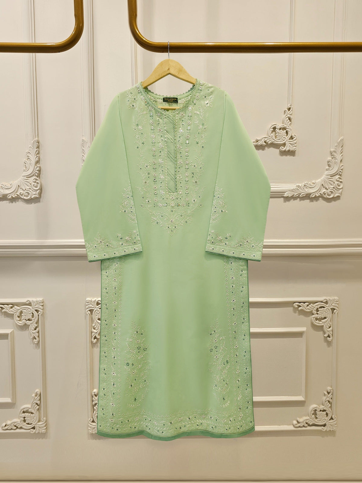 2 Piece - Embroidered Cambric Suit  S113045
