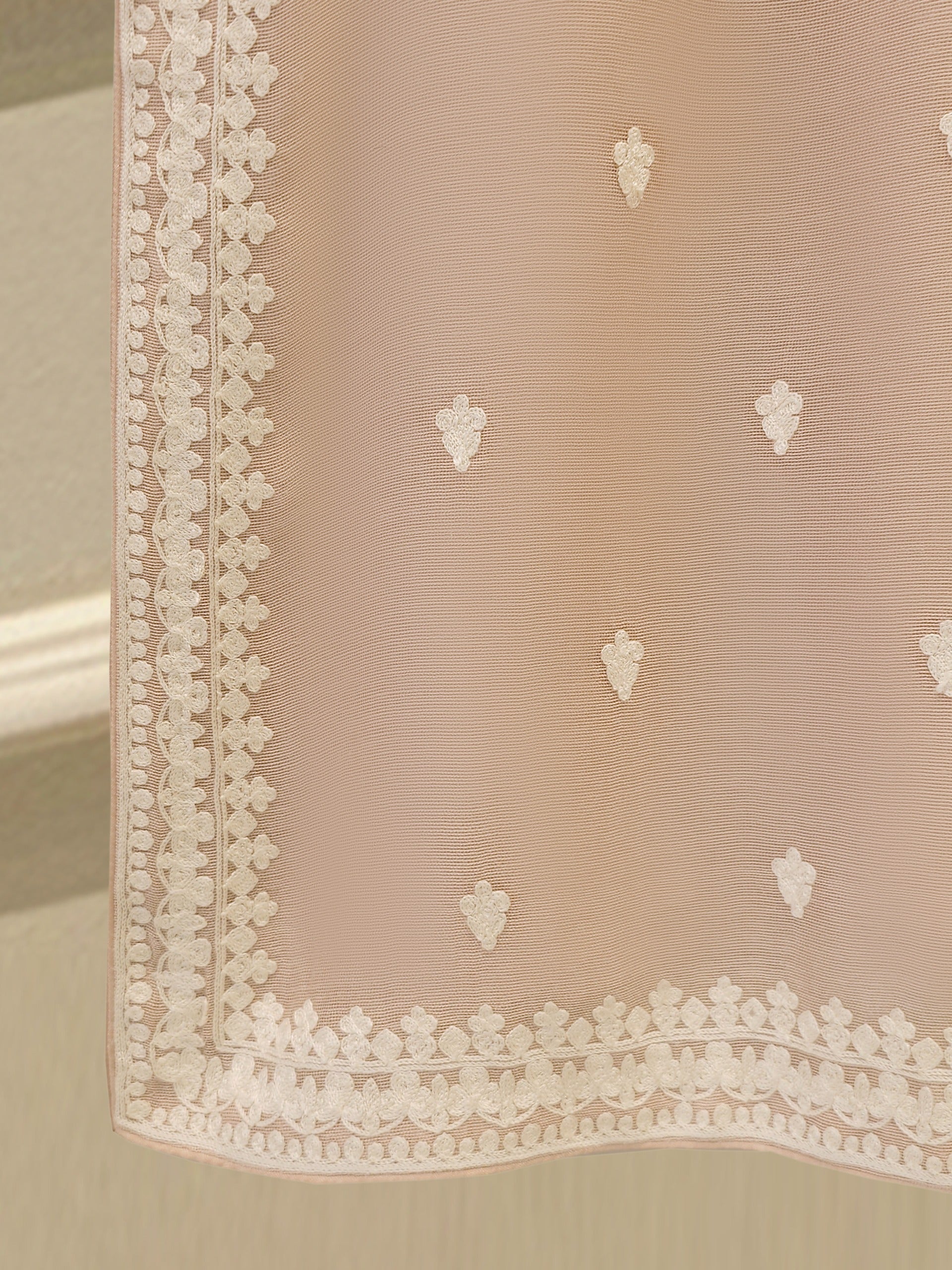 3 Piece - Pure Embroidered Cotton Net Suit S113059
