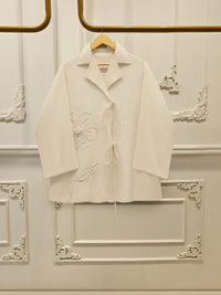 2 Piece - Embroidered Linen Suit WS00252