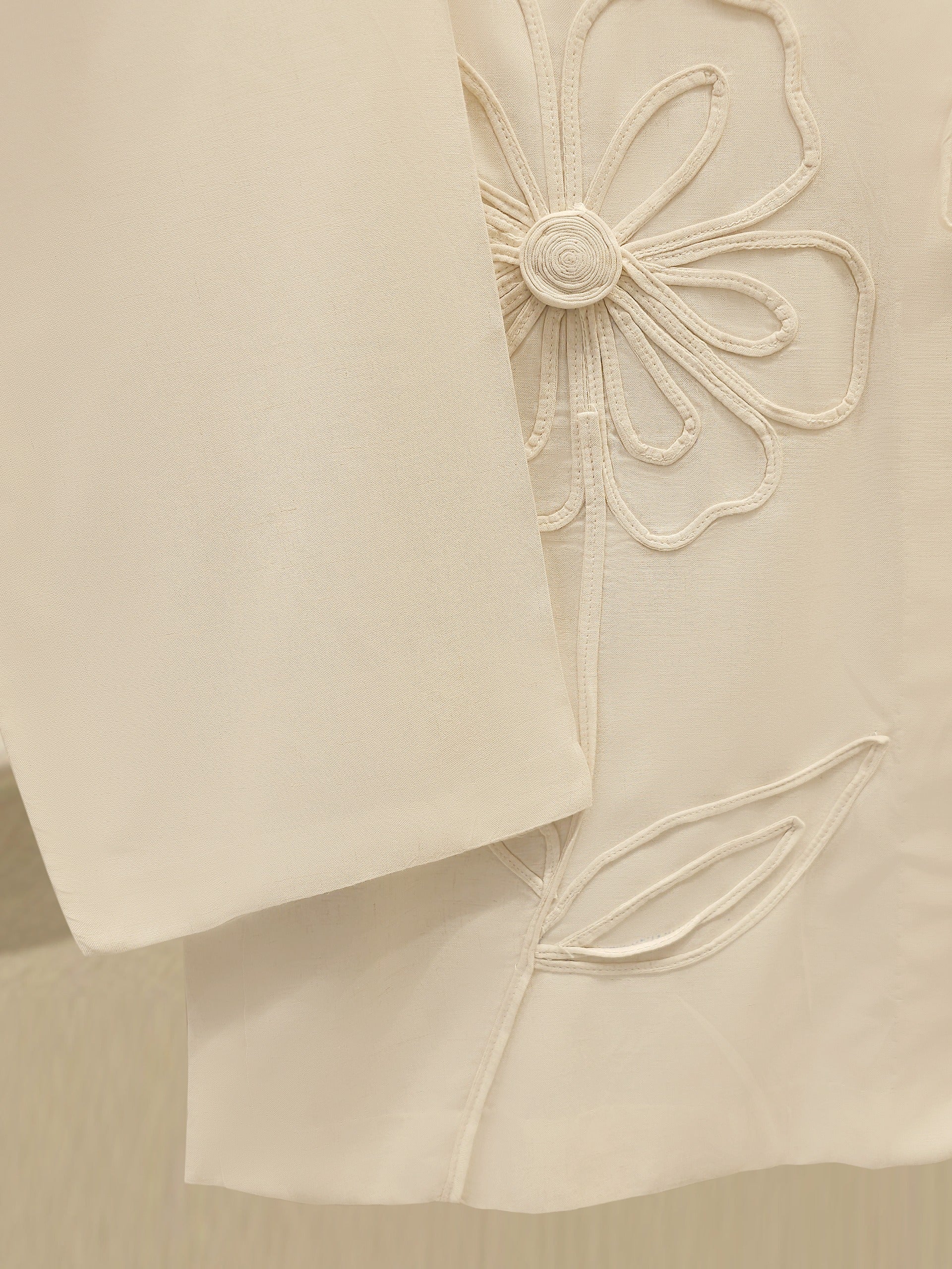 3 Piece Embroidered Cotton Net Suit