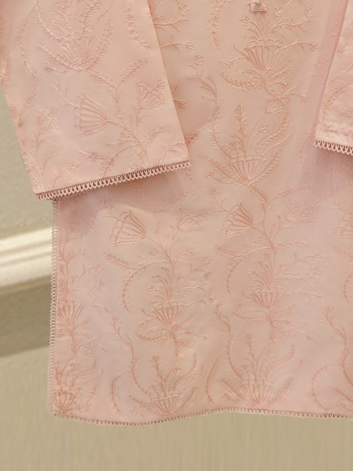 3 Piece - Embroidered Cambric Suit S113494
