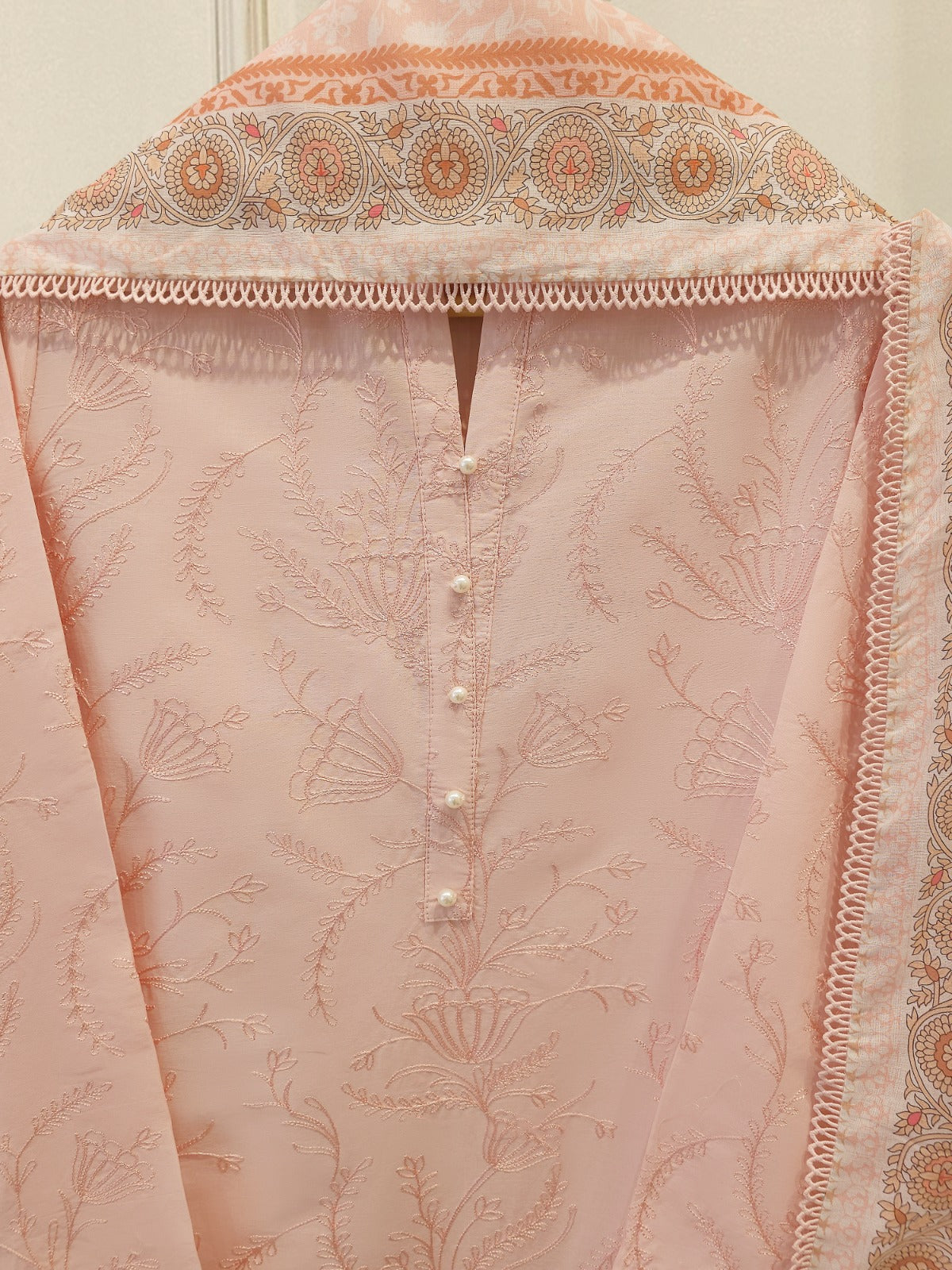 3 Piece - Embroidered Cambric Suit S113494