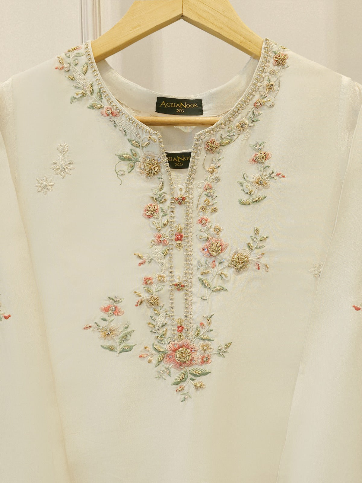 2 Piece- Pure Sheesha Silk Embroidered Suit S113502