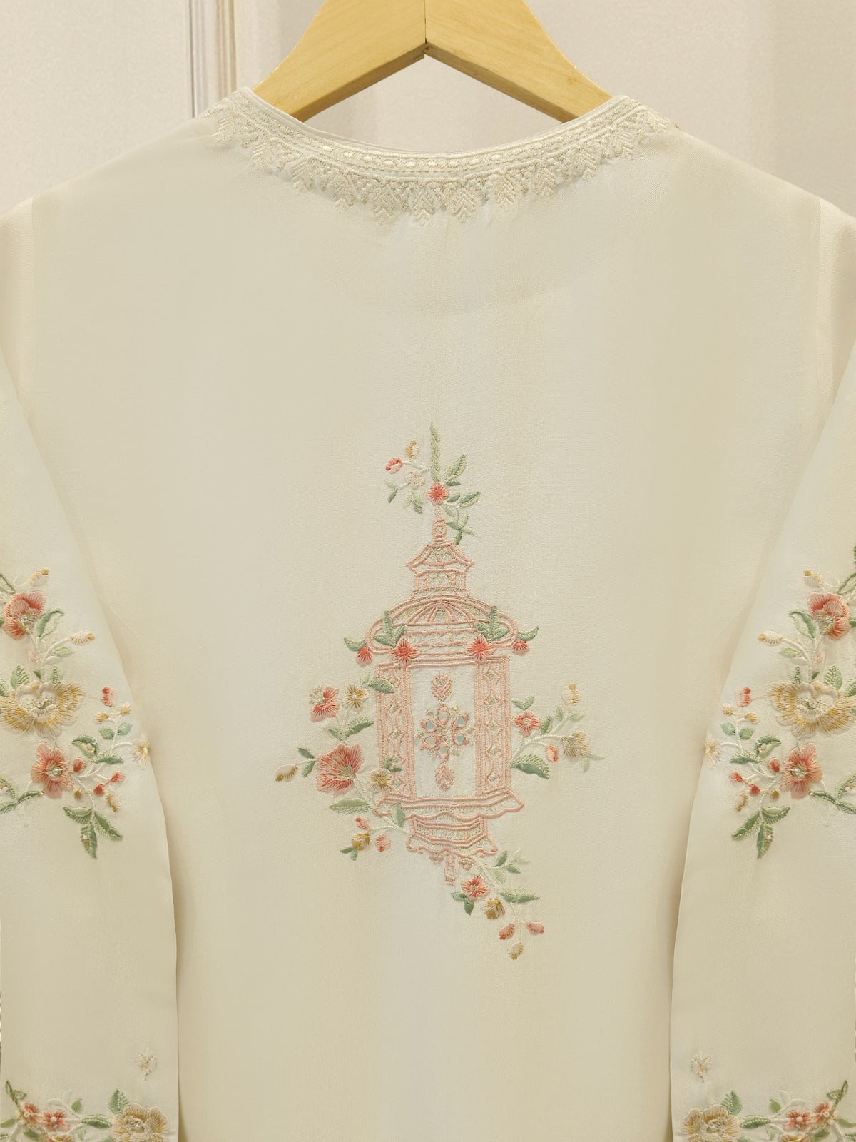 2 Piece- Pure Sheesha Silk Embroidered Suit S113502