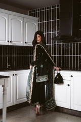 EMERALD GREEN LUXURY VELVET COUTURE (NPA3-25458)