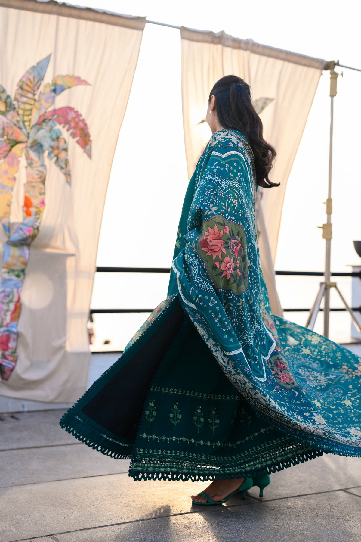 EMERALD GREEN LUXURY EMBROIDERED LAWN (NEL-26603) LUXURY LAWN 2026