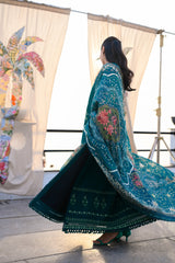 EMERALD GREEN LUXURY EMBROIDERED LAWN (NEL-26603) LUXURY LAWN 2026