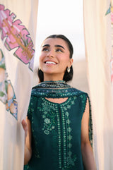 EMERALD GREEN LUXURY EMBROIDERED LAWN (NEL-26603) LUXURY LAWN 2026
