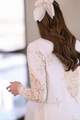 IVORY LUXURY EMBROIDERED LAWN SET (NEL-26604) LUXURY LAWN x EID 2026