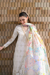 IVORY LUXURY EMBROIDERED LAWN SET (NEL-26604) LUXURY LAWN x EID 2026