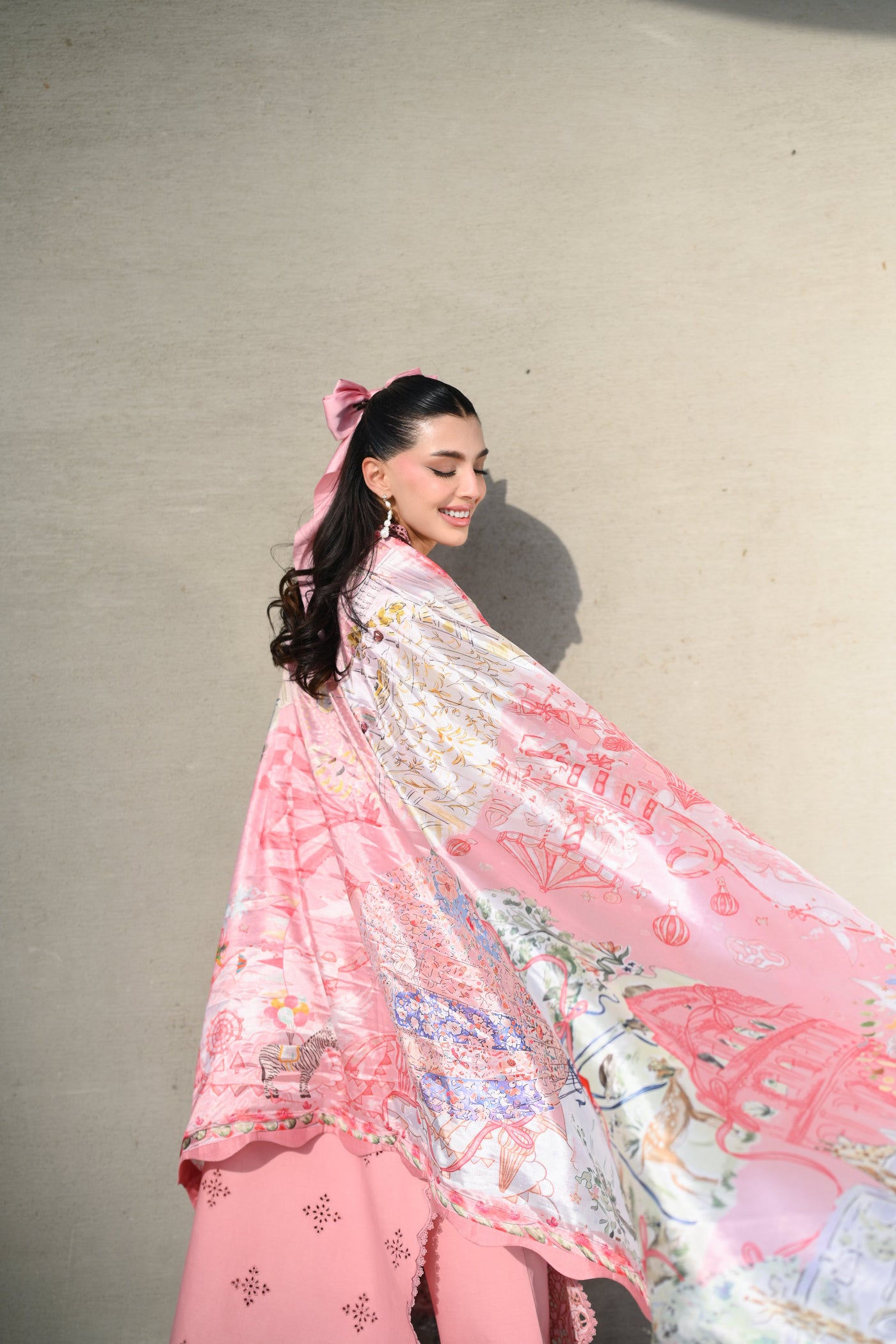IVORY LUXURY EMBROIDERED LAWN SET (NEL-26604) LUXURY LAWN x EID 2026